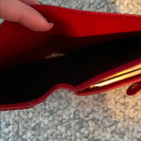 Authentic Louis Vuitton Red Epi Wallet - Picture 10 of 13